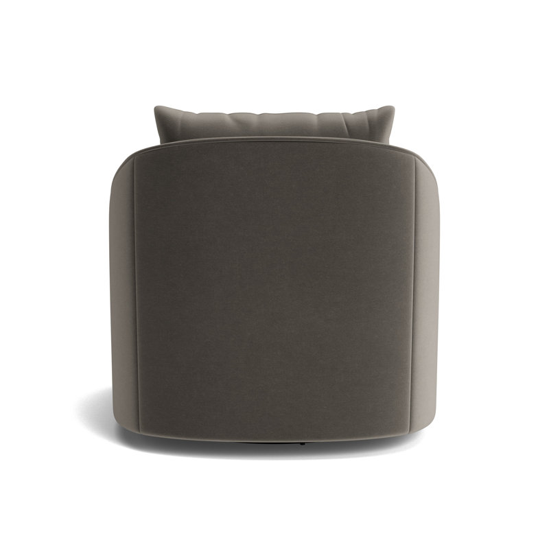 Laurel Swivel Chair, Performance Velvet - Graphite