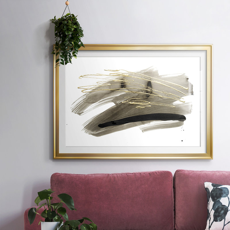 Freedom II-FramedFramed Print W Beveled Matt and Glass, Gold, 27" H x 39" W x 1.5" D