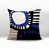 Navy Blue/Black/Off-White Abstract