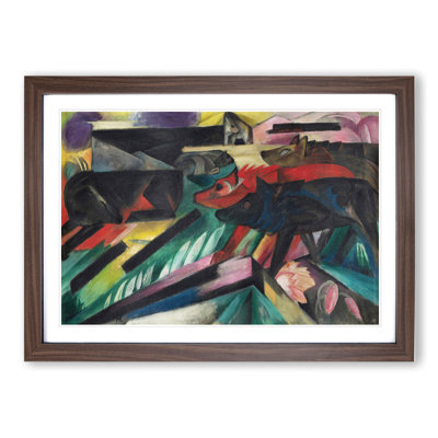 The Wolves by Franz Marc - Picture Frame Painting
