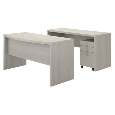 Ensemble de bureau, crédence et classeur 3 pièces Echo