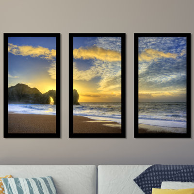 Beyond the Ocean - 3 Piece Picture Frame Photograph Print Set on Acrylic -  Picture Perfect International, 704-2083-1224