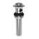 Push Pop-Up Bathroom Sink Drain with Overflow Holes