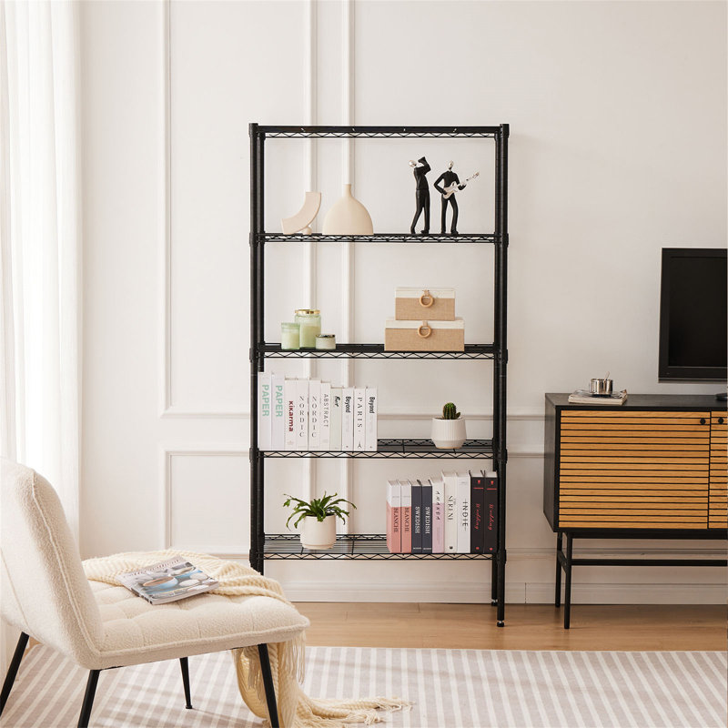 Storage Shelving Unit, (5 Shelves) 69.2"H x 13.7"W x 35.4"D