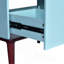 Ensemble de meuble-lavabo 30 po avec lavabo en céramique, meuble de rangement moderne à 2 tiroirs avec cadre en bois massif, bleu