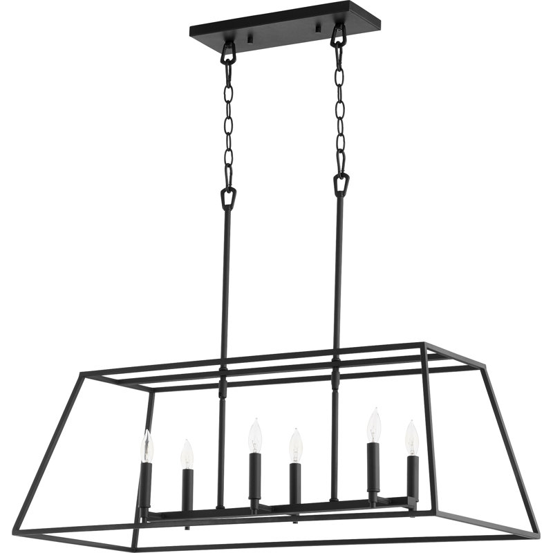 Arletta 6 - Light Kitchen Island Pendant, Noir