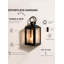 Lanterne en métal Sermont Spaces Living Fairmont, lanterne à bougie noire avec panneaux de verre, porte-bougie pilier pour décor intérieur et extérieur couvert, porche, mariage et foyer, carré 7,75 po x 22,5 po de hauteur-137252275-137252276