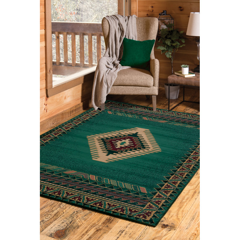 Tapis vert Hyacinthe, Rectangle 5 pi 3 po x 7 pi 6 po