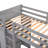 Hasel L Shaped Bunk Bed with Desk, Bookcase and Wardrobe-633294467-642342476