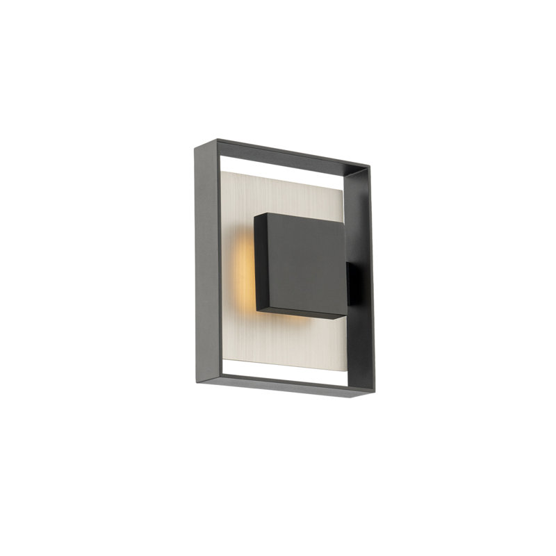 Applique murale en aluminium Boxie, H 10 po x l 8 po x P 3,3 po