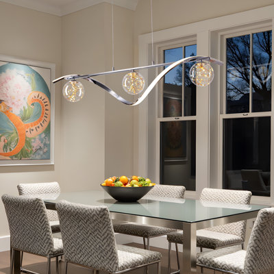 Luminaire suspendu 40 '' à 4 lumières de 40 po à 4 lumières à DEL de 40 po