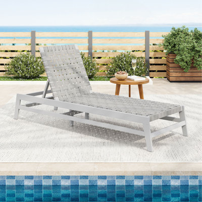 Chaise longue d'extérieur en corde