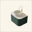 Meuble-lavabo de salle de bain, armoire de salle de bain en contreplaqué rayé à bords arrondis avec tiroir, vasque en céramique mate et plateau en pierre frittée, pré-assemblé-155268394-155268405