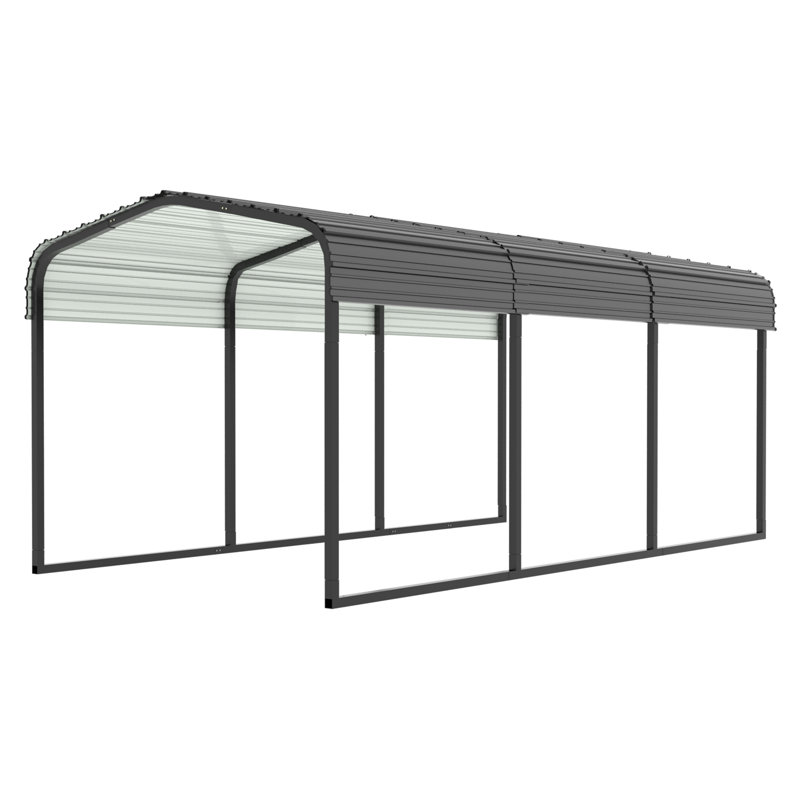 10'x15' Outdoor Carport, 8.53' H x 10' W x 15' D Ft