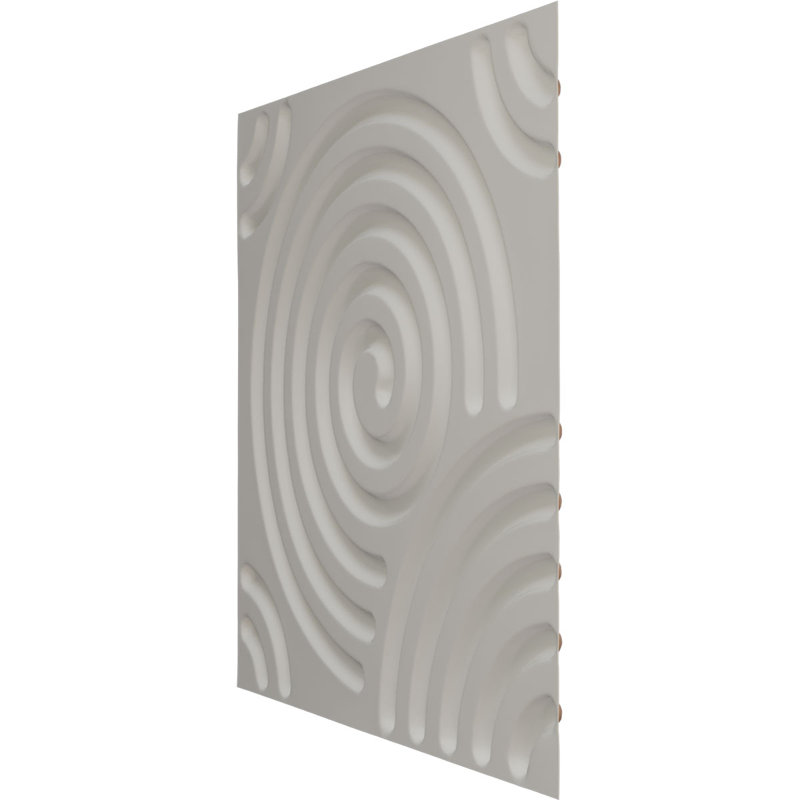 Panneau mural décoratif 3D en spirale EnduraWall l 19 5/8 po x H 19 5/8 po, ruée vers l'or métallique (couvre 2,67 pieds carrés)