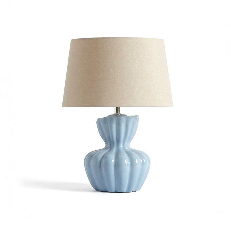 Ceramic Lamp, Taupe, Yes