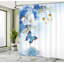 Ensemble de rideau de douche floral et crochets-95077465-44247689