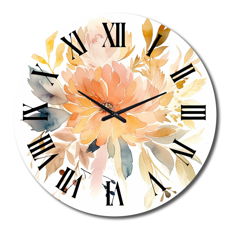 Myrton - Wildflowers Wall Clock, Grand