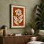 Daisy Linocut Botanical - Wrapped Canvas-33311515-33311516