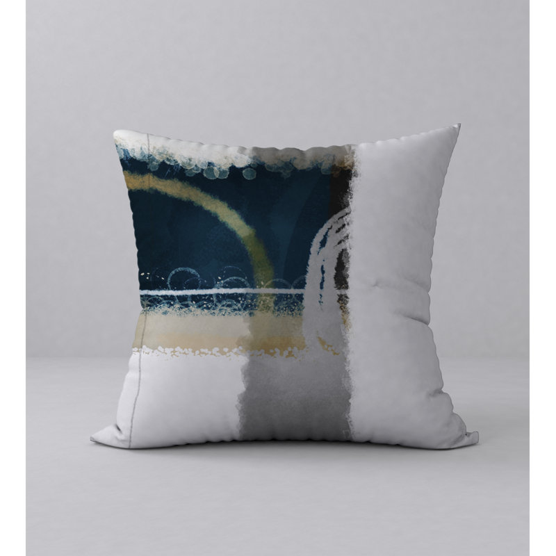 Abstract Reversible Throw Pillow, 20" x 20"