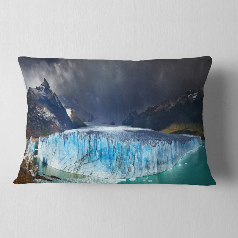 Coussin Perito Moreno Glacier - Landscape, Rectangulaire, 12 po x 20 po