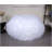 Mahin 5 Foot Rounded Faux Fur Bean Bag, White - Soft, Cozy, And Stylish Seating For Modern Living Spaces-11393097