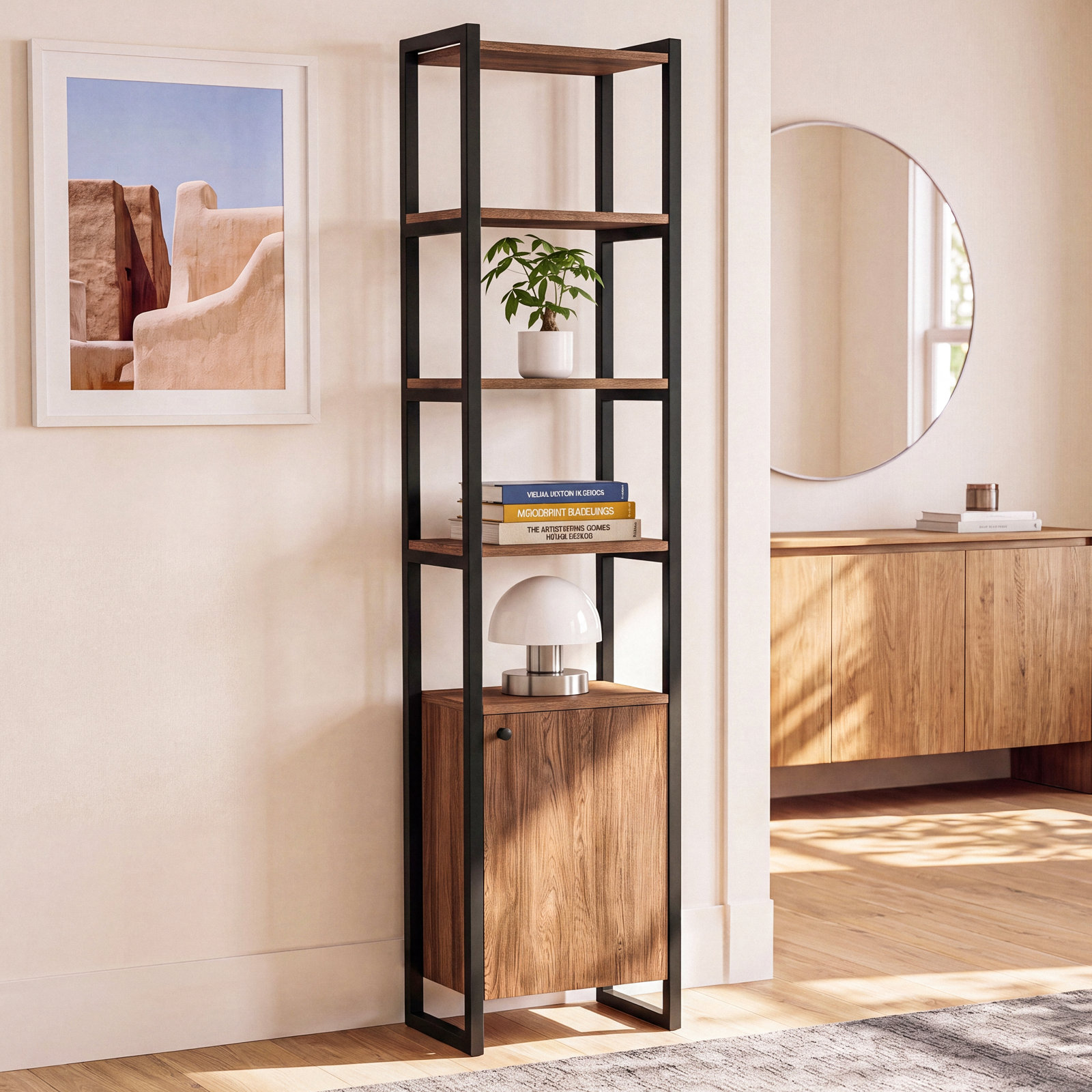 Redford 32" Bookcase, (4 Shelves) 72" H x 17" W x 12" D