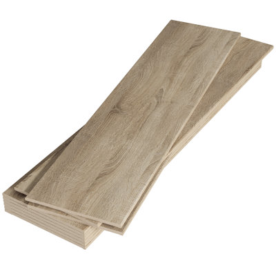 Panneaux muraux en bois récupéré de 6,7 po x 26,8 po Falkirk Stirling (paquet de 9)