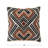 Cotton Embroidered Pillow With Pattern And Fringe