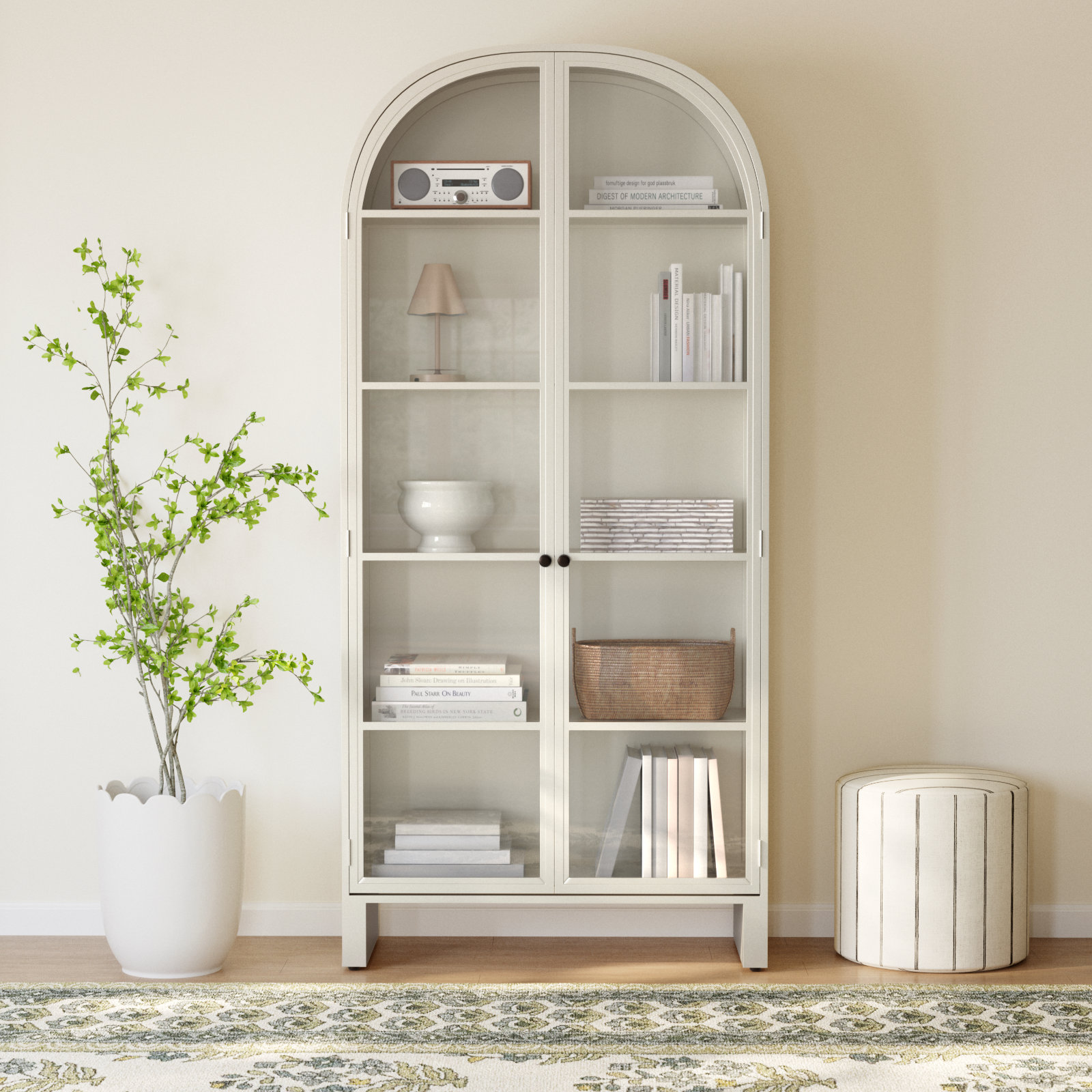 Adrie Accent Cabinet, Cream