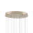 Glace 15 - Light Painted Silver/Antique Brass Cluster Pendant