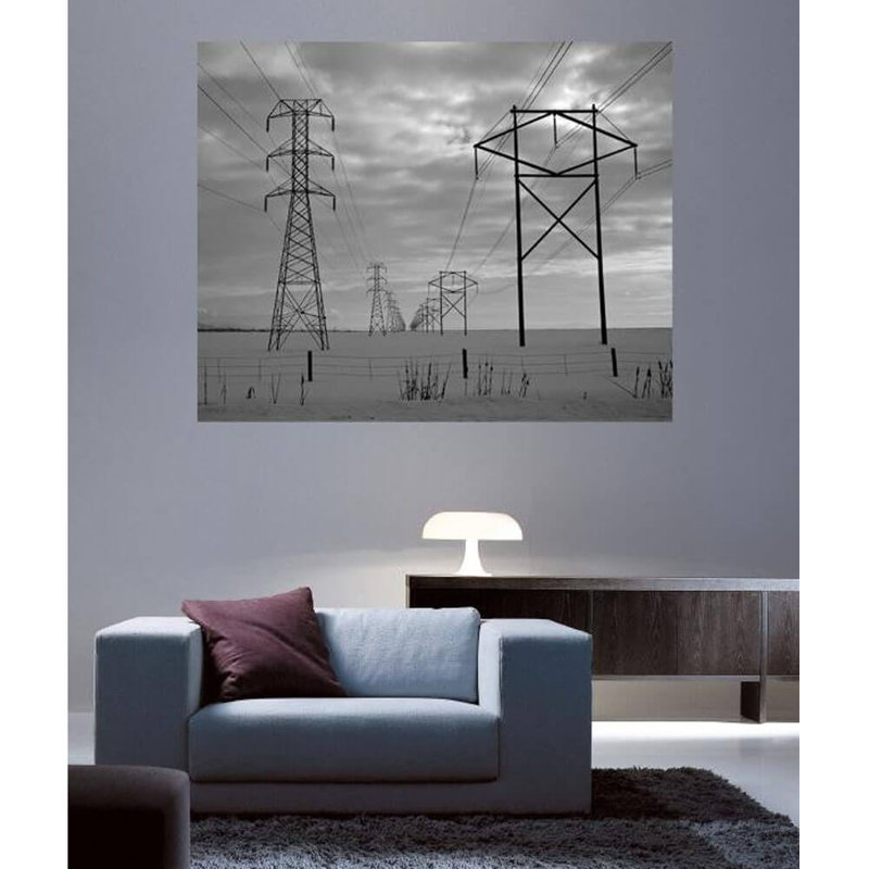 Adhésif décoratif Batie Power Lines, H 48 po x l 60 po