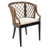 Natural Wash/Black Leg/White Cushion selected