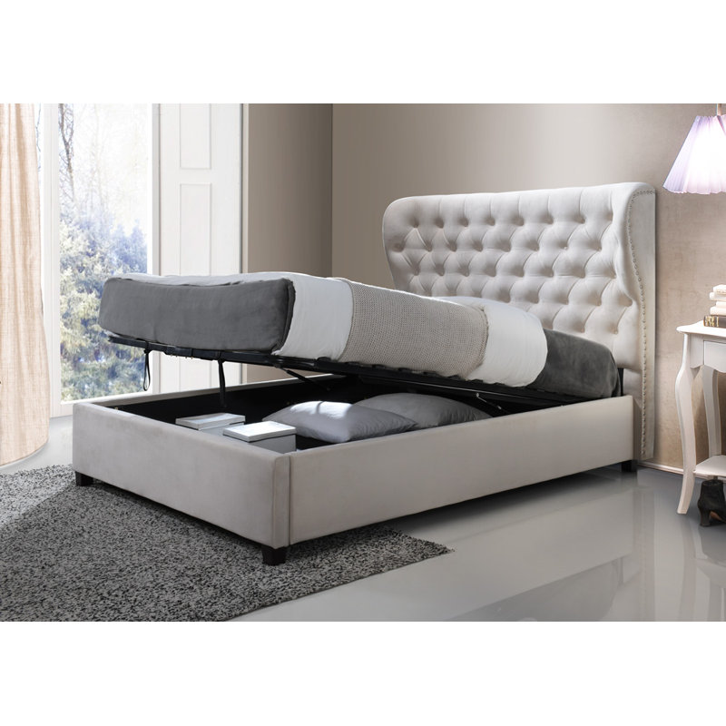 Arik Upholstered Ottoman Storage Bed, Kingsize (5')