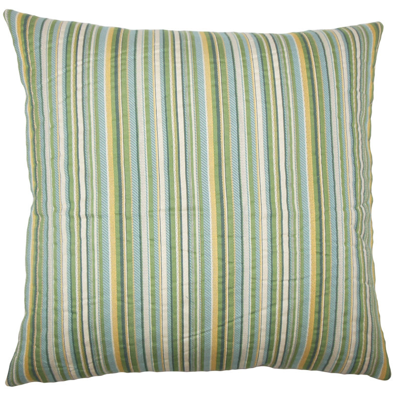 Daube Striped Bedding Sham, Euro, Meadow