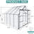 8X8 Ft Greenhouse With Galvanized Base - Planting Heavy Duty Blocking All Season-124311228