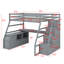 Lit mezzanine avec 7 tiroirs, 2 tablettes et un bureau-75856161-88010939