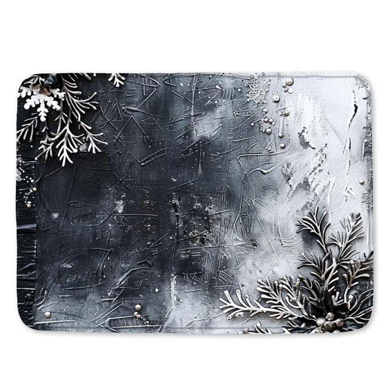 Tapis de bain Snowflakes, L 24 po x L 17 po