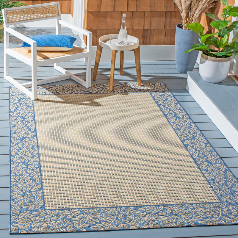 Performance Floral Indoor/Outdoor Area Rug, Rectangle 5'3" x 7'7"