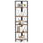 5-tier Corner Display Rack Corner Ladder Bookshelf w/ Sturdy Metal Frame-2085694963