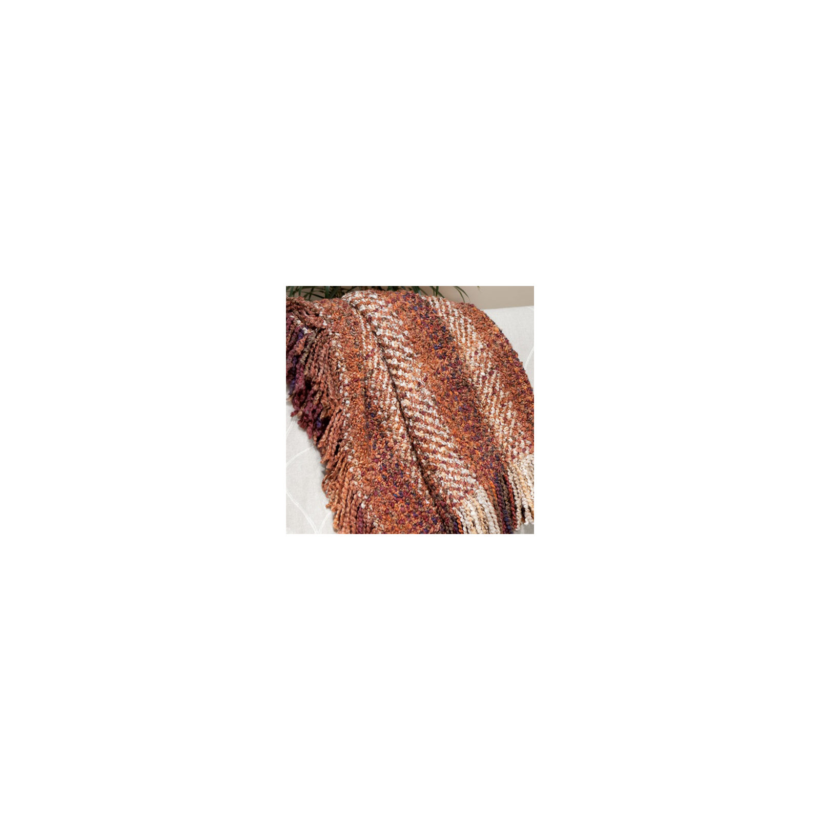 Fernie Machine Woven Throw Blanket, Russet