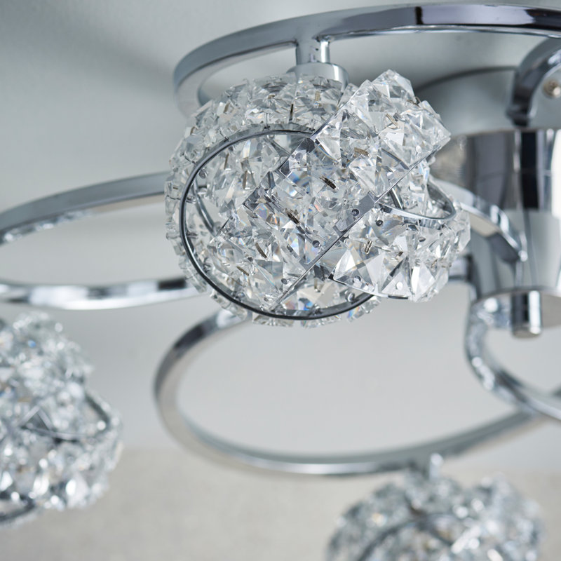 Sharri Crystal Semi Flush Mount