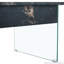 Table basse réglable en hauteur de 43,3 pouces avec rangement en verre trempé rustique pour le salon et le bureau-24233125