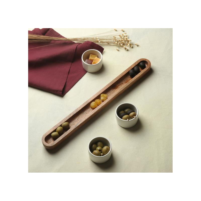 Plateau en bois d'acacia Conlley