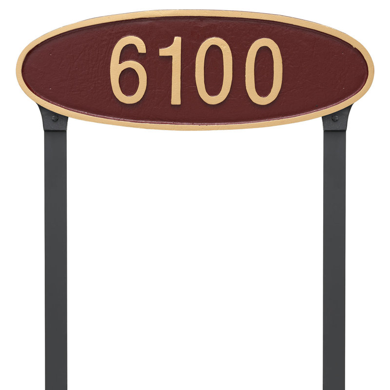 Oval Lawn Insert, Chocolate/Silver