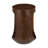 18" Walnut Solid Wood Round Pedestal End Table