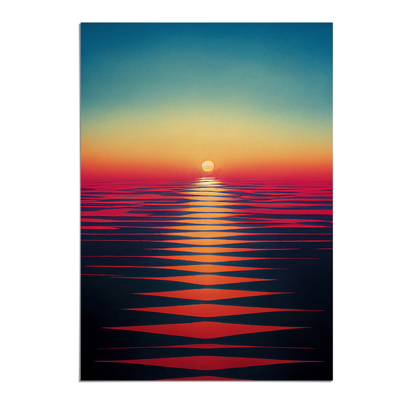 Phenomenal Ocean Sunset - Print, 42cm H x 29.7cm W, No Matte, Paper