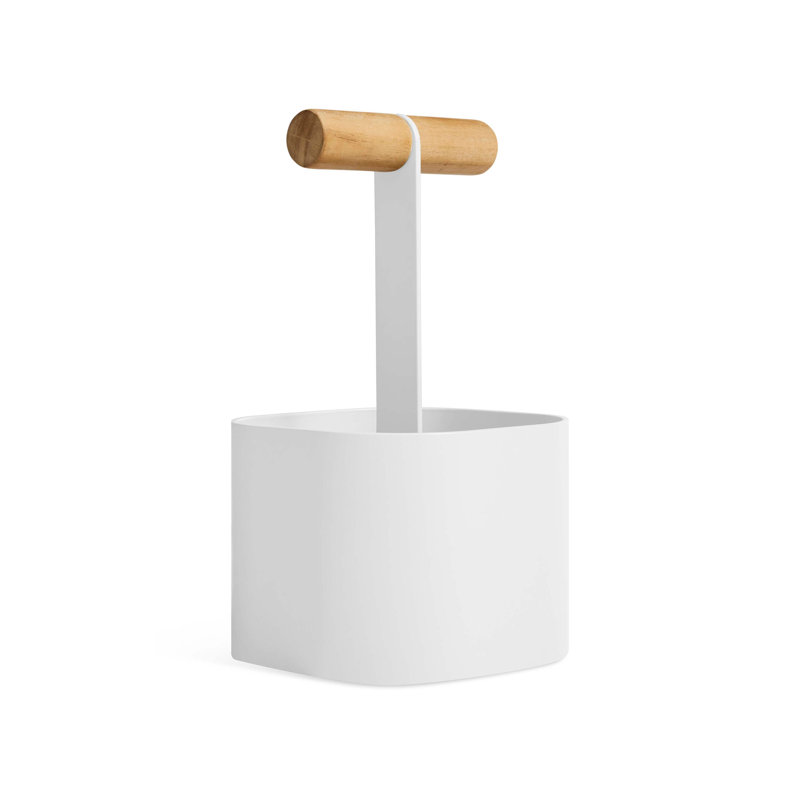 Pluck Small Caddy, White