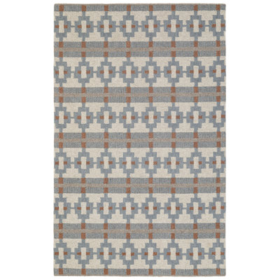 Elsey Hand Tufted Wool Geometric Indoor Rug