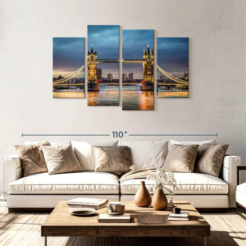 Lilie Bright Tower Bridge, 48" H x 75" W
